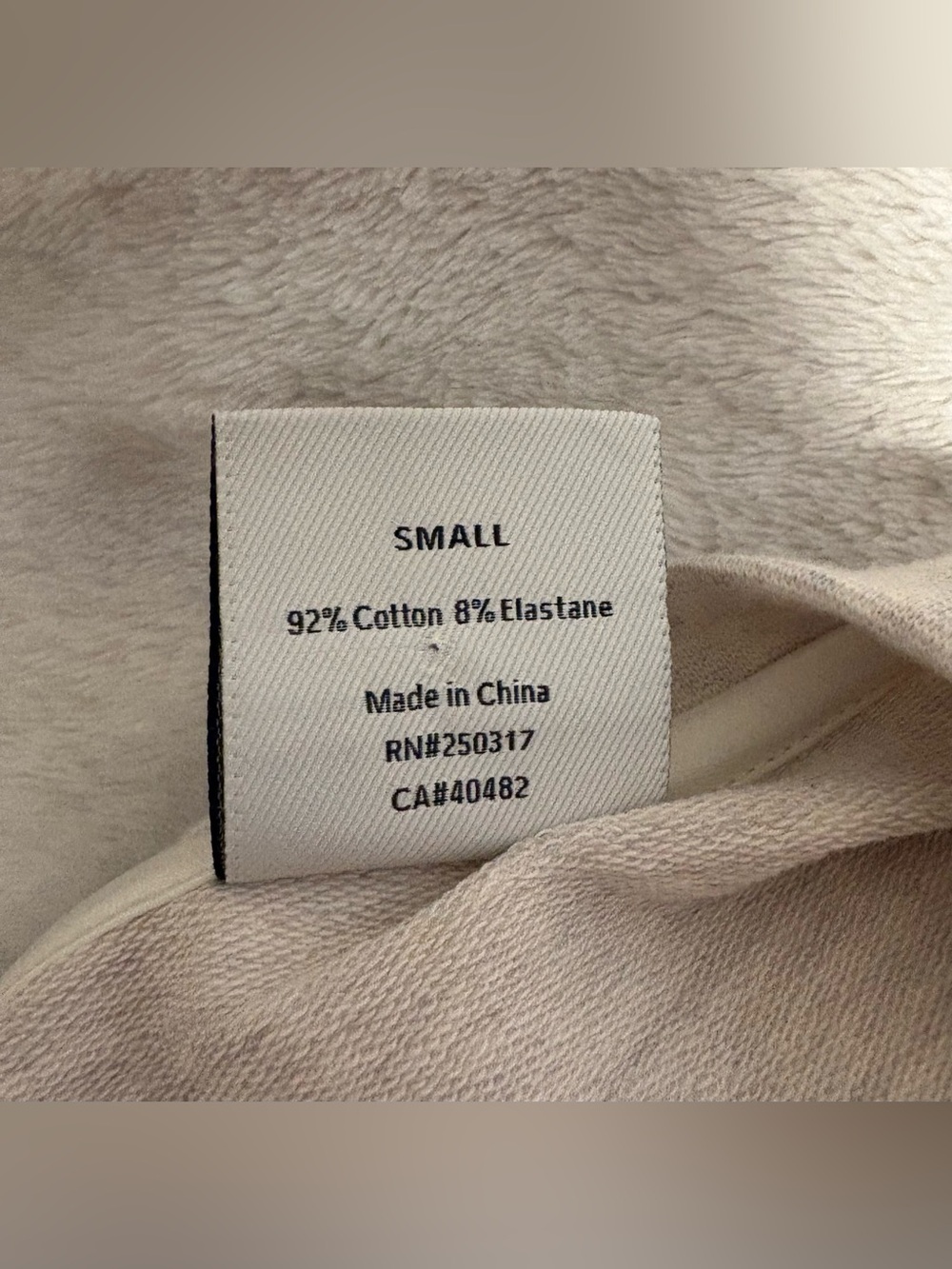 Varley Cream Cropped Short Sleeve Sweatshirt - Picture 6 of 6